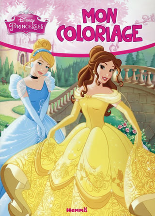Mega livre de coloriage Disney Princess Palace Pets  
