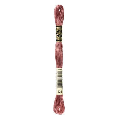 Fil à broder DMC - Mouliné spécial - Bois de rose n°223