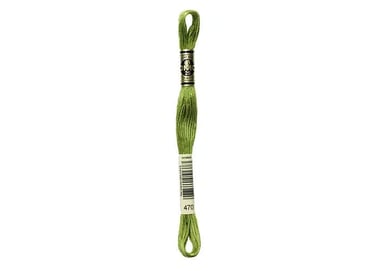 Fil à broder DMC - Mouliné spécial - Vert olive n°470
