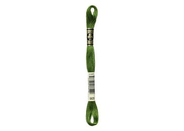 Fil à broder DMC - Mouliné spécial - Vert perruche n°905