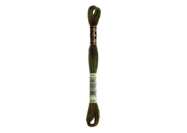 Fil à broder DMC - Mouliné spécial - Vert mousse de chêne n°936