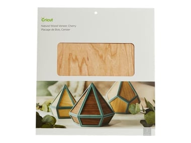 Lot de 2 placages de bois Cricut™ - Cerisier - 30,5 x 30,5 cm