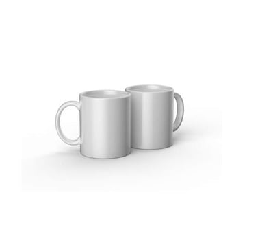 Lot de 2 mugs personnalisables Cricut™ - Céramique - Blanc - 340 ml