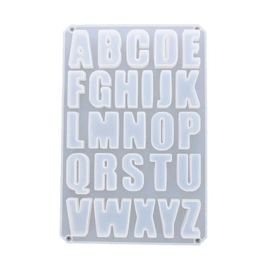 Moule en silicone - abc majuscules - Jesmonite
