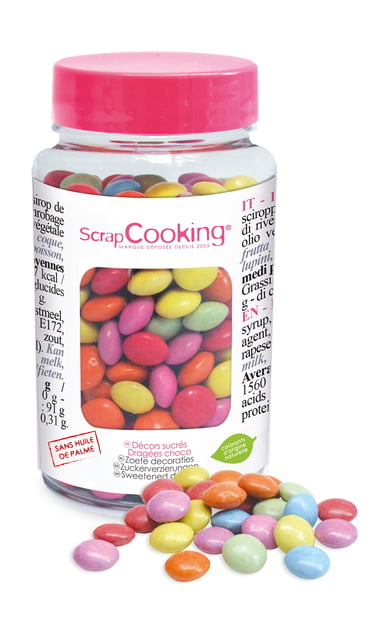 Dragées au chocolat ScrapCooking® - Multicolore - 75 g