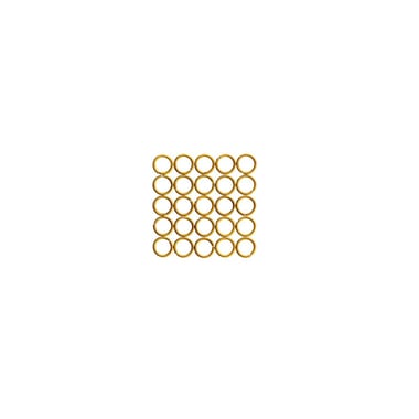 Anneaux brisés x25 - 5 mm - Acier inoxydable doré - Créalia