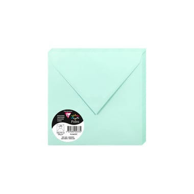 20  enveloppes Pollen 165x165 mm  - Vert jade
