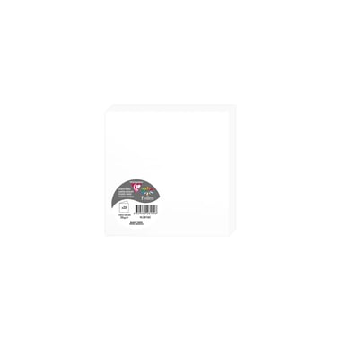 25 cartes pliées Pollen 135x135 mm  - Blanc