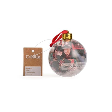 Boucle 3d personnalisable avec photo - ø 8,5 cm - Créalia