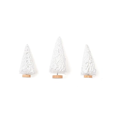 Mini sapins blancs x3 - Créalia