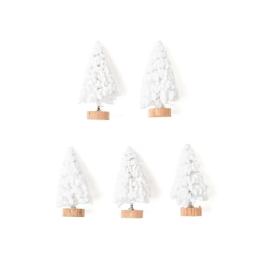Mini sapins blancs x3 - Créalia
