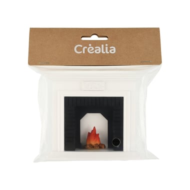  Cheminée miniature avec feu - Créalia