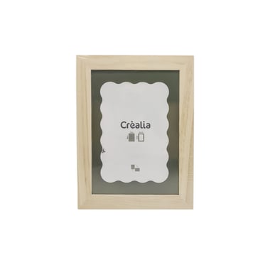 Cadre photo en bois à décorer - 13 x 18cm - Créalia