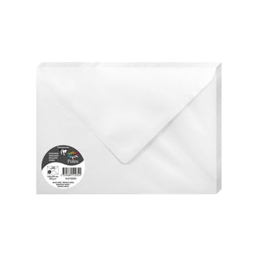 20 enveloppes Pollen 162x229 mm - Blanc irisé