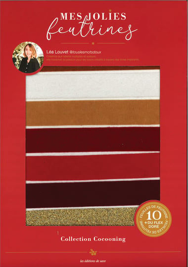 Lot de 10 feuilles de feutrine Editions de Saxe - Cocooning