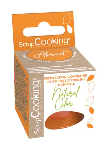 Colorant alimentaire en poudre d'origine naturelle ScrapCooking®- Orange - 3 g