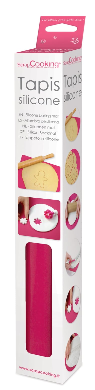 Tapis pour pâte à sucre ScrapCooking® - Silicone - 38 x 30 cm