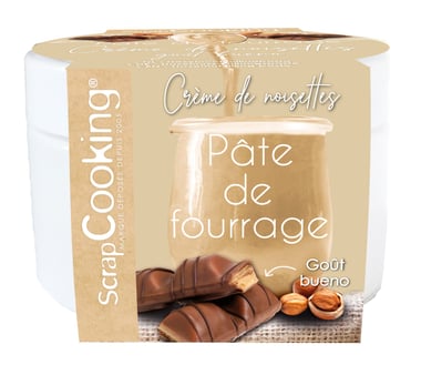 Pâte de fourrage ScrapCooking® - Crème de noisette façon bueno - 200 g