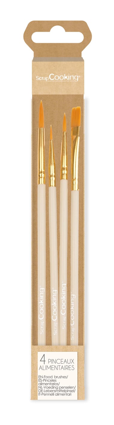 Lot de 6 pinceaux alimentaires ScrapCooking®