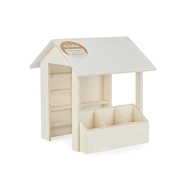 Support en bois – Étale du marché - 15 × 15 × 17 cm – Créalia