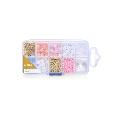 Coffret de perles nacrées et pampilles - Créalia