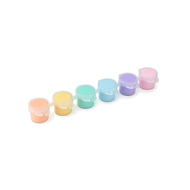 Gouaches x6 - 3,6 ml - Couleurs pastel - Créalia