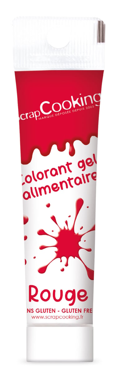 Colorant gel alimentaire ScrapCooking® - Rouge - 20 g