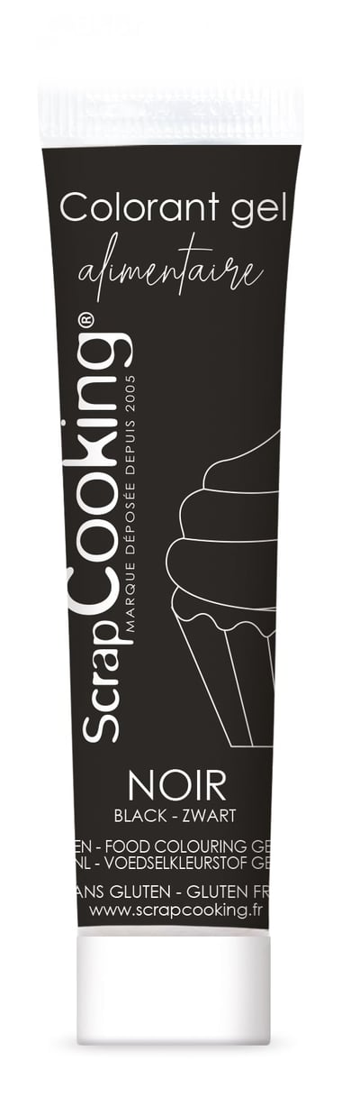 Colorant gel alimentaire ScrapCooking® - Noir - 20 g