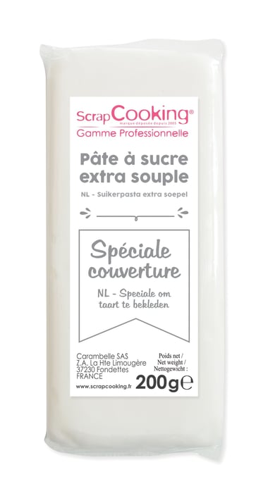 Pâte à sucre ScrapCooking - Blanc - 200 g