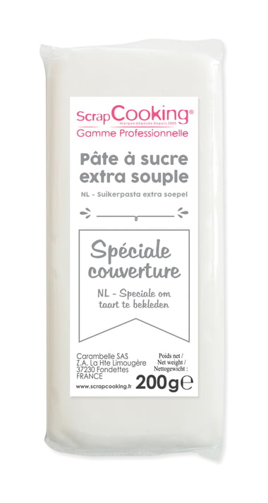 Pâte à sucre ScrapCooking - Blanc - 200 g