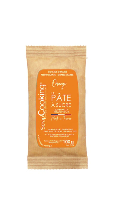 Pâte à sucre ScrapCooking® - Orange - 100 g