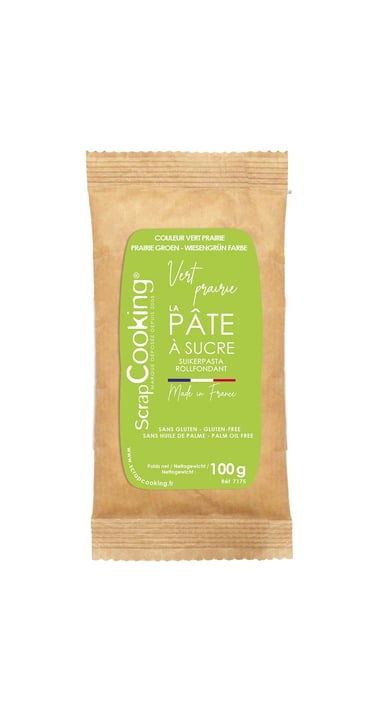 Pâte à sucre ScrapCooking® - Vert prairie - 100 g
