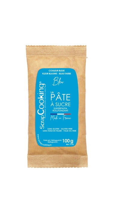 Pâte à sucre ScrapCooking® - Bleu - 100 g