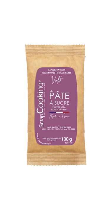 Pâte à sucre ScrapCooking® - Lilas - 100 g
