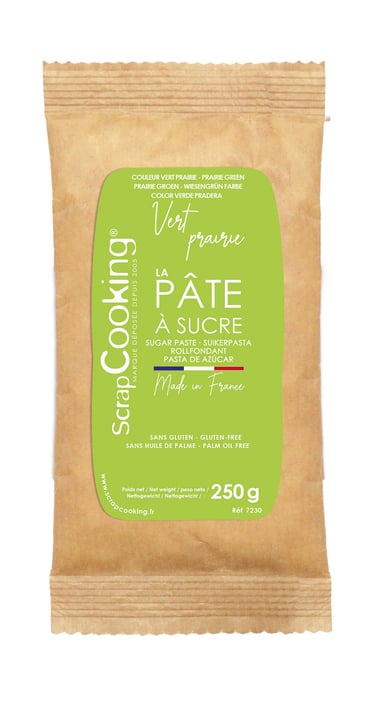 Pâte à sucre ScrapCooking® - Vert clair - 250 g