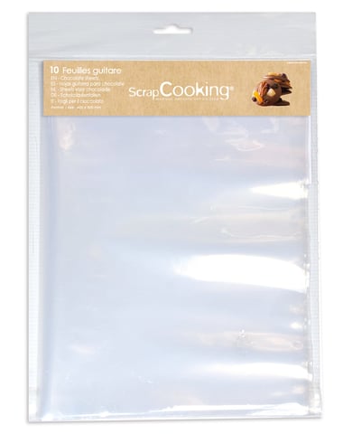 Lot de 10 feuilles guitares ScrapCooking® - 40 x 30 cm
