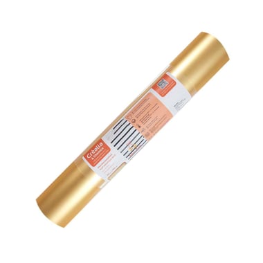 Flex thermocollant - Puff métallique doré - 30 x 90 cm - Créalia