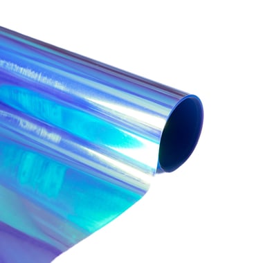  Flex thermocollant - Holographique bleu - 30 x 90 cm - Créalia