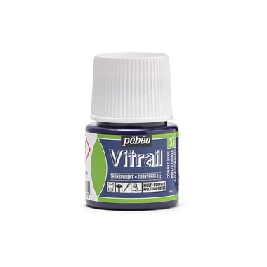 Peinture Vitrail Pébéo 45 ml - Bleu Cobalt