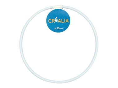 Anneau en métal blanc Créalia - 10cm