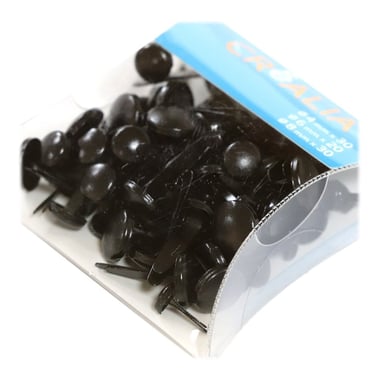 Assortiment de 80 attaches parisiennes - Noir - Créalia