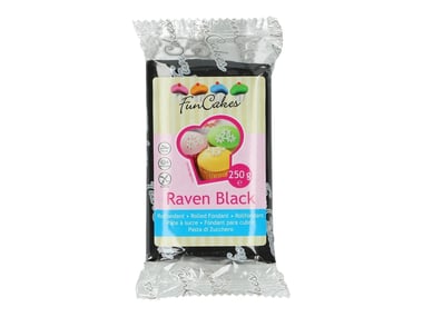 Pâte à sucre FunCakes - Noir - 250 g