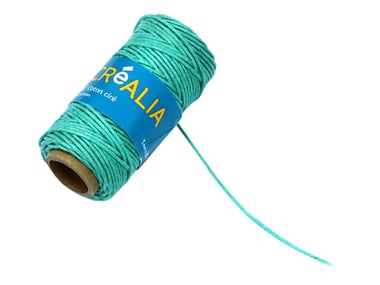 Cordon coton ciré 1 mm x 20 m Créalia - Lagon