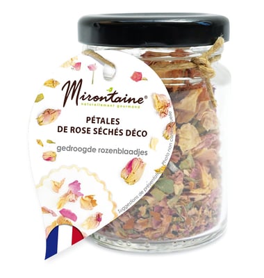 Pétales de roses séchés comestibles Mirontaine® - 4,5 g