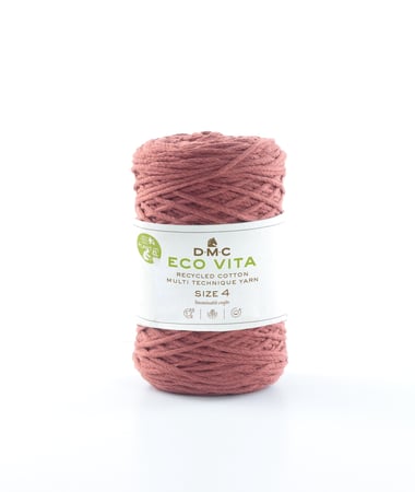 Pelote de fil à tricoter - DMC - Eco Vita 4 - Rouille 105
