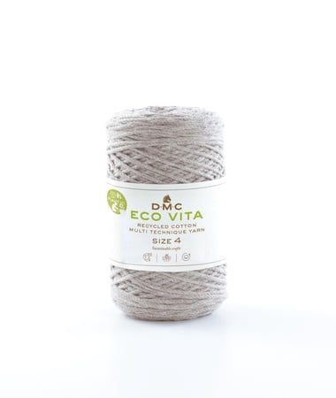 Pelote de fil à tricoter - DMC - Eco Vita 4 - Sable 111