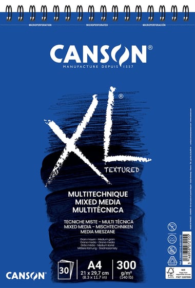 Bloc XL Mixmedia Canson - A4 - 300g - 30 feuilles