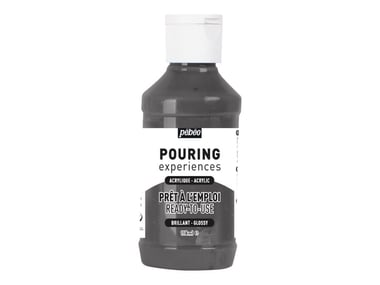 Peinture Acrylique Pouring Pébéo 118 ml - Noir d'ivoire