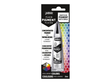 Concentré pigmentaire pour résines Pébéo - Fluid pigment - Blanc - 20 ml