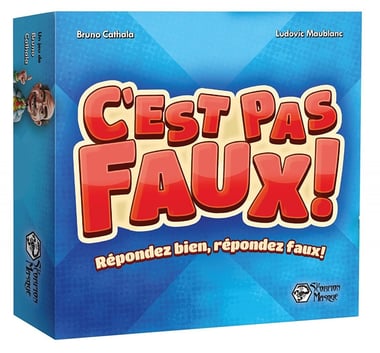 Boîte du jeu de quiz C’est pas faux !